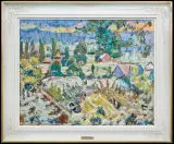 PEJZAŻ Z LANCKORONY by Hanna Rudzka-Cybisowa, ok. 1965, olej, płótno, sold Dec 2014