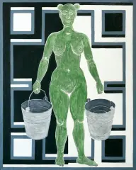 KUNA by Marek Sobczyk, 1994, olej, tempera, płótno, sold Dec 2014