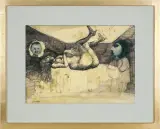 BEZ TYTUŁU by Jan Lebensztejn, 1963, collage, offered Dec 2014