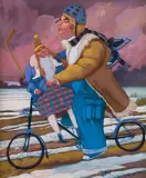 LODOWA WYPRAWA by Jacek Pałucha, 2014, olej, płótno, offered Dec 2014