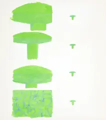 Maria Rostocka, Fever, 2007, gwasz, kredki, ołówek, karton