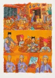 Mateusz Skutnik, The Movie, 2010, tusz, akwarela, papier