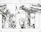 Rick Leonardi, Green Lantern vs. Aliens, 2000, ołówek, tusz, papier