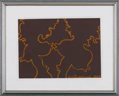 Kompozycja erotyczna by Jan Dobkowski, 1993, pastel, papier, sold Nov 2014