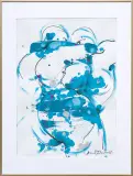 Tango by Andrzej Domżalski, 2014, akryl, tusz, papier, sold Nov 2014