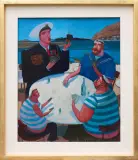 Żeglarskie cytaty by Jacek Pałucha, 2009, olej, płótno, sold Nov 2014