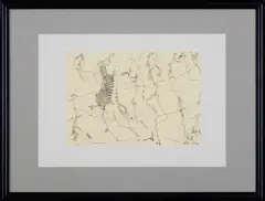 Bez tytułu by Erna Rosenstein, 1996, tusz pióro, papier kremowy, sold Nov 2014