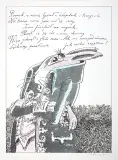 Janusz Stanny, Szarak, 1985, litografia kolorowana akwarelą, papier