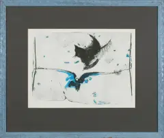 Michał Braniewski, Poprzez, 1979, akwaforta, akwatinta barwna, papier kremowy
