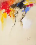 Eugeniusz Ochonko, Akt, 2014, akryl, płótno