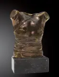 Pancerz by Igor Mitoraj, brąz, kamień, sold Oct 2014