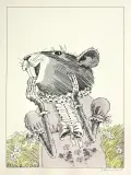 Janusz Stanny, Mysz, 1985, serigrafia kolorowana, papier