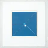 Henryk Stażewski, Kompozycja abstrakcyjna diagonalna, 1980, serigrafia, papier