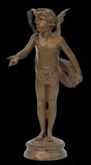 Cyprian Godebski, L’AMOUR MENDIANT (Amor żebrzący), brąz patynowany