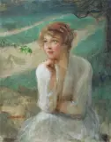 Teodor Axentowicz, PORTRET MŁODEJ KOBIETY