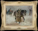 Jerzy Kossak, ŻOŁNIERZE NAPOLEOŃSCY W ODWROCIE