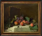 Aleksander Gąssowski, MARTWA NATURA Z OWOCAMI, 1879, olej, płótno