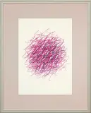 KOŁO by Wojciech Fangor, 1972, pastel, papier, sold Oct 2014
