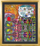 Hauskatze by Friedensreich Hundertwasser, serigrafia, papier, offered Sep 2014