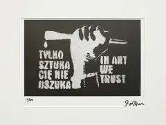 Paweł Jarodzki, Tylko sztuka cię nie oszuka, 2010, serigrafia, papier