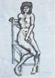 Sonia by Jan Lebensztejn, 1973, litografia, papier, sold Sep 2014