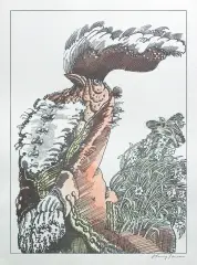 Kogut by Janusz Stanny, 1985, serigrafia kolorowana, papier, sold Sep 2014