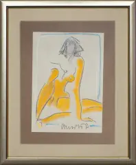 Joanna Sarapata, Akt, pastel, papier