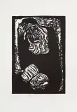 Jerzy Duda-Gracz, Księga, 1964, linoryt, papier