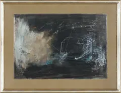 Henryk Cześnik, Bez tytułu, 1989, gwasz, tusz pióro, papier