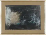 Henryk Cześnik, Bez tytułu, 1989, gwasz, tusz pióro, papier