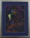Andrzej Fogtt, Król niedzielny pijany, 1999, pastel, papier