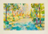 Plener mazowiecki 2 by Zdzisław Otello Horodecki, 2005, akwarela, papier, sold Aug 2014