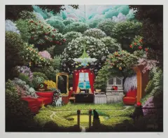 Jacek Yerka, Apartament na działce, 2009, giclée, papier