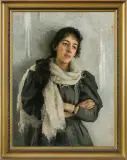 Kazimierz Stabrowski, PORTRET NARZECZONEJ, 1896, olej, płótno