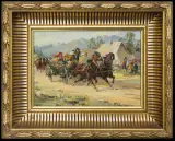 WESELE GÓRALSKIE by Władysław Chmieliński, lata 60. XX w., olej, płótno, sold Jun 2014