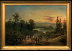 Franciszek Kostrzewski, SOBÓTKA, 1869, olej, płótno
