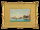 Umberto Ongania, WENECJA, akwarela, papier