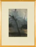 DRZEWO by Jacek Sienicki, 1998, pastel olejny, papier, offered Jun 2014