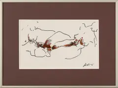 Para by Andrzej Domżalski, 2010, akryl, tusz, karton, sold Jun 2014