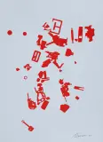 Jan Tarasin, Przedmioty, 1990, serigrafia, papier