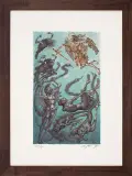 ILUSTRACJA DO APOKALIPSY by Jan Lebensztejn, 1985, litografia barwna, papier, sold May 2014