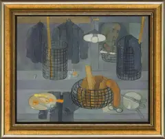 Kiejstut Bereźnicki, MARTWA NATURA KRAWIECKA, 2005, olej, płótno
