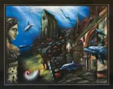 Tomasz Sętowski, ZATOPIONE ŚWIATY, 1999, technika mieszana
