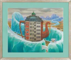 Jacek Yerka, ICE TEA, 2014, pastel, karton