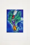 Marc Chagall, Historia Dschullanara, syreny i ich syna, litografia z płyty cynkowej