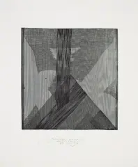 Andrzej Smoczyński, Mroczny przedmiot pożądania III, 1986, akwaforta, papier kremowy