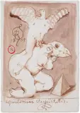 Sepulerum stryniditatis by Franciszek Starowieyski, 2005, olej, kredka, karton, offered Apr 2014