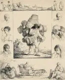 Michal Plonski, KOSZYKARZ, 1805, akwaforta, papier