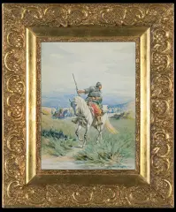 PANCERNY, lata 1885-1890 by Wladislaw Szerner, akwarela, papier, offered Mar 2014