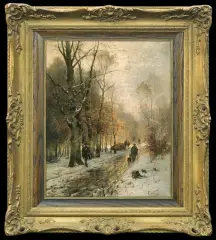 Conrad Wimmer, NA POLOWANIE, olej, płótno